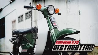 Restoration Honda Supercub C70 [upl. by Etteroma]