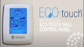 ECOTouch Wall Control Panel for your Fresh Air Appliance HERV fantech [upl. by Finlay]