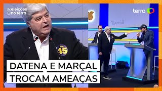 Datena deixa púlpito ameaça Marçal e dá bronca em candidatos [upl. by Madaih]