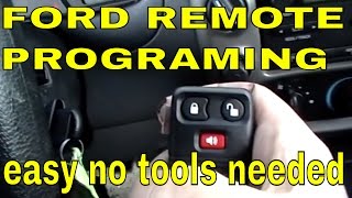 FORD RANGER How to program keyless entry remote control RKE transmitter key fob [upl. by Ahtenak]