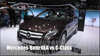 MercedesBenz GLA vs CClass [upl. by Truda]