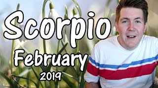 Scorpio February 2019 Horoscope  Gregory Scott Astrology [upl. by Arahat]