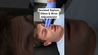 Deviated Septum Elbow amp Wrist chiropractic adjustment shorts [upl. by Isolda]