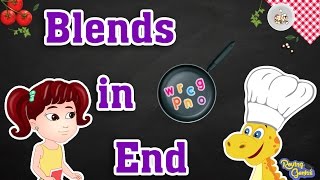 Learn To Blend  Ending Consonants Blends  English Phonics Learning For Kids  Part 2 [upl. by Tamis]