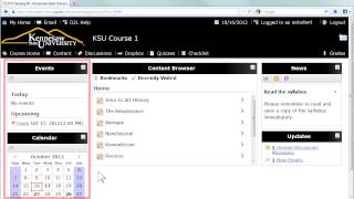 KSU Desire2Learn Student Overview [upl. by Eeb]