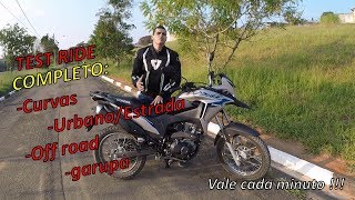 TEST RIDE HONDA XRE 190 ABS  COMPLETO moto sem roteiro encara tudo  Durvalcareca [upl. by Ecissej]