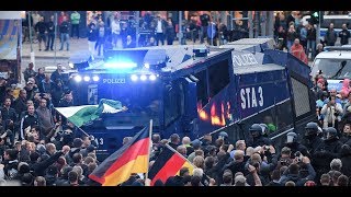 CHEMNITZ AfDSchweigemarsch vereinigt sich mit Pro ChemnitzDemo [upl. by Anamuj472]