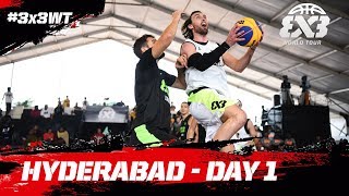 RELIVE  FIBA 3x3 World Tour 2018  Hyderabad Masters  Day One  3x3 Basketball [upl. by Grier750]