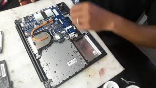 Locate and Where To Remove The CMOSBIOS Battery Lenovo Laptop [upl. by Attenal]