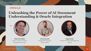 Unleashing the Power of AI Document Understanding amp Oracle Integration – Partner Community Webcast F [upl. by Hahcim]