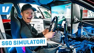 Racesimulator i en Volvo S60  KÖR EN BIL I EN BIL 🤯 [upl. by Adabelle]