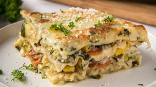 Easy Vegetable Lasagna Recipe [upl. by O'Grady538]