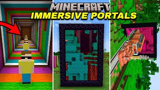 🌌MOD PARA MOVERTE ENTRE PORTALES  Immersive Portals Mod [upl. by Idhem]