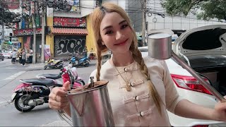 LIVE  Street Cafe with PloySai Coffee Lady Bangkok Thailand  Ploy Sai  Thai Street Food [upl. by Lisan312]