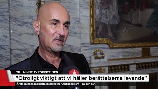 Micael Bindefeld om Förintelsens minnesdag quotViktigare nu än någonsinquot  Nyheterna TV4 [upl. by Glarum]