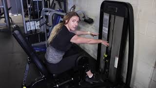 Hip Abductor Machine  Leaning Forward How To [upl. by Arim304]