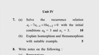 MCA 1st Sem Discrete Mathematics Question Paper [upl. by Dianuj165]