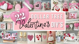 22 DOLLAR TREE VALENTINES DAY 2024 DIYs  Easy High End VALENTINES Day DIY VALENTINES Crafts 2024 [upl. by Aidahs]