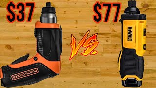 DEWALT 8V VS BLACK AND DECKER 4V BATTLE OF THE ELECTRIC SCREWDRIVERS [upl. by Chiles]