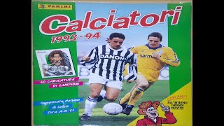 Panini COMPLETE Italia Serie A Calciatori 199394 sticker album review [upl. by Greenebaum]