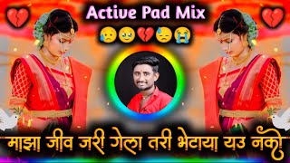 माझा जीव जरी गेला तरी मला भेटाया यऊ नको  Maza Jiv Jari Gela Tari  Active Pad Mix Dj Balaji Jahire [upl. by Ahseei]