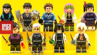 Lego Demon Slayer Minifigure Part 2  Kimetsu no Yaiba  鬼滅の刃 Compatible [upl. by Rothenberg]