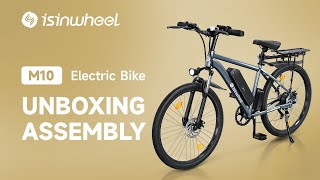 Unboxing  isinwheel M10 Commuter Electric Bike [upl. by Kiernan]