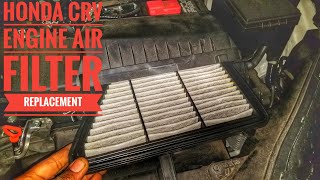 HONDA CRV AIR FILTER REPLACEMENT TUTORIAL [upl. by Jerry]