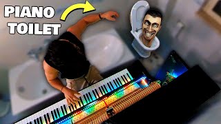 Skibidi toilet on PIANO into my Bathroom [upl. by Narah]