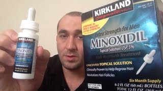 Minoxidil 5 review  April 16 2013 [upl. by Yrrak]