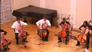 A Stradella arr V Despalj Sinfonia a tre cello ensemble [upl. by Eca]