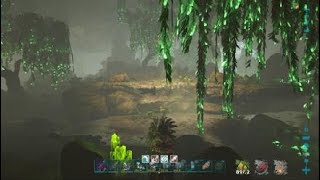 ARK Survival Evolved official fjordur megalania toxin farming hidden abberation cave [upl. by Adlaremse]