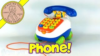 VTech Little Smart Pull n Play Rolling Push Button Phone Talking Telephone [upl. by Suired355]