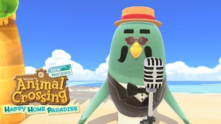 Brewster Singing KK SlackKey  Animal Crossing New KK Slider Song  ACNH Music [upl. by Ydurt]