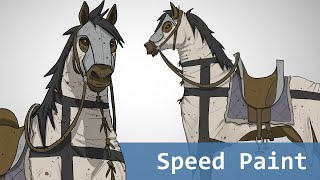 War Horse  Speed Paint Blender [upl. by Sitarski]