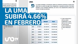 Desde febrero aumentará la UMA su valor en 466 ahora costará 10857 pesos diarios [upl. by Ordnas242]