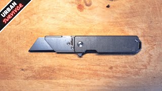 Exceed Designs TiRANT RAZOR Titanium EDC Utility Knife with Pocket Clip [upl. by Hadwyn]