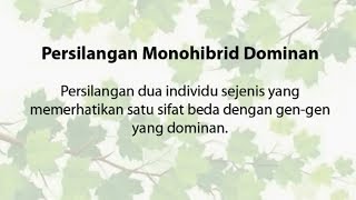 Persilangan Monohibrid Dominan [upl. by Eldreeda]