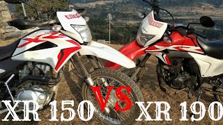 XR 150 VS XR 190  Comparison [upl. by Arthur]