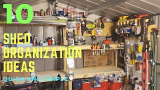 10 Shed Organization Ideas  Quick and Simple [upl. by Bobbette160]