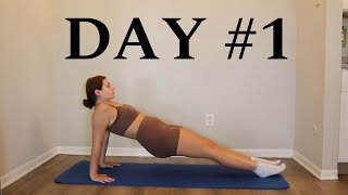 Day 1 Pilates Beginner 30 Day Workout Challenge at Home No Equipment [upl. by Milo514]