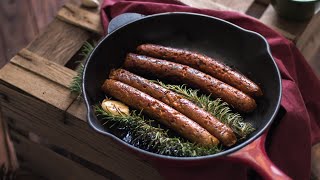 Saucisses vegan  version classique ou merguez  LHerboriste [upl. by Leslie]