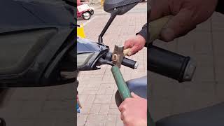 Correction process of battery car brake lever [upl. by Aynnat]