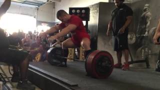 Yury Belkin  870 lb Raw Deadlift  220 lbs 395  998 kgs [upl. by Llevad]