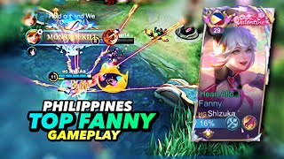 Shızuka  Philippines Rank 29 Fanny Build and Gameplay  Impressive Skills 😱 🔥 [upl. by Erodavlas]