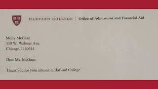 Harvard College rejection letter [upl. by Alletsirhc]