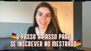 PASSO A PASSO PARA FAZER UM MESTRADO NA ALEMANHA [upl. by Ynoep]