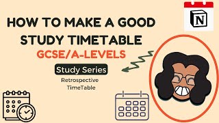 How to make a GOOD GCSEALevel TimeTable  Revishaan  I HAVE COVID [upl. by Hollis]