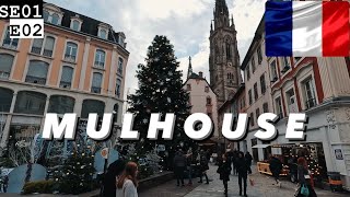 Mulhouse Christmas Market Walking Tour  France Travel Vlog [upl. by Amaleta]