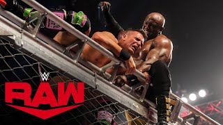 Bobby Lashley vs The Miz  United States Championship Steel Cage Match Raw Sept 5 2022 [upl. by Celene]